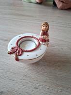 Goebel Engel Kandelaar, Huis en Inrichting, Woonaccessoires | Kandelaars en Kaarsen, Ophalen, Overige materialen, Rood, Zo goed als nieuw