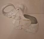 Bloempot olifant wit met goud, Ophalen of Verzenden, Dier