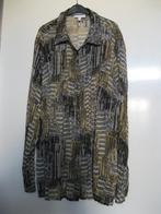 Zwart /oker blouse Charles Vogele maat 40/42, Kleding | Dames, Maat 38/40 (M), Charles Vogele, Bruin, Verzenden