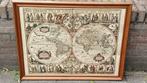 Tegeltableau wereldkaart 87cm, Antiek en Kunst, Antiek | Wandborden en Tegels, Ophalen