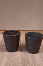 mini bloempotjes BLOEMPOT KLEIN grijs', Tuin en Terras, Bloempotten, Gebruikt, Rond, Binnen, Ophalen of Verzenden
