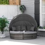 Terras Sofa Fauteuil, Met Luifel - Lounge set, Tuin en Terras, Tuinsets en Loungesets, Niet ingevuld, 5 zitplaatsen, Verzenden