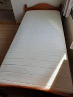 Grenen 1 persoons bed incl. matras, 90 cm, Eenpersoons, Zo goed als nieuw, Ophalen