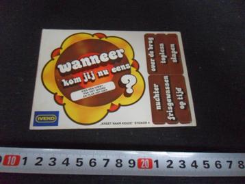 sticker IVEKO kies een kreet - wanneer kom jij nu eens ...? beschikbaar voor biedingen