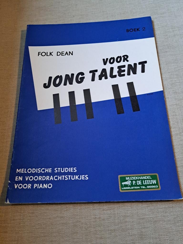 Folk Dean - Voor Jong Talent - Piano Boek 2, Ophalen of Verzenden
