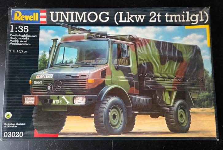 Revell UNIMOG (Lkw 2t tmilgl) 1:35, Hobby en Vrije tijd, Modelbouw | Auto's en Voertuigen, Nieuw, 1:32 tot 1:50, Revell, Ophalen of Verzenden