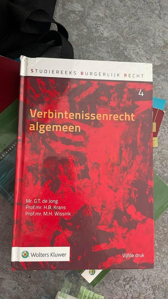 H.B. Krans - Verbintenissenrecht algemeen, Boeken, Wetenschap, Zo goed als nieuw, Ophalen of Verzenden
