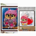 2 Diamond Paintings Compleet Nieuw - Uilen, Hobby en Vrije tijd, Ophalen of Verzenden, Nieuw, Overige typen