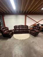 Suzanne rood bruin chesterfield bankstel set 3-1-1 zits, 2871SK, 125 cm of meer, Klassieke, Mariansoliak8@gmail.com