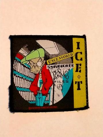 Ice-T Ice T Syndicate Files 1991 vintage metal rock patch  beschikbaar voor biedingen