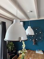 Industriële hanglamp wit 38 cm dimbaar, Ophalen, Gebruikt, Glas, Minder dan 50 cm