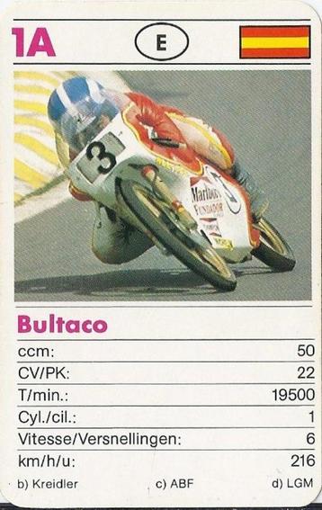 Kw01 motorkaartje bultaco ( 1a ) beschikbaar voor biedingen