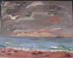 Kustvaarder op zee ., Antiek en Kunst, Ophalen of Verzenden