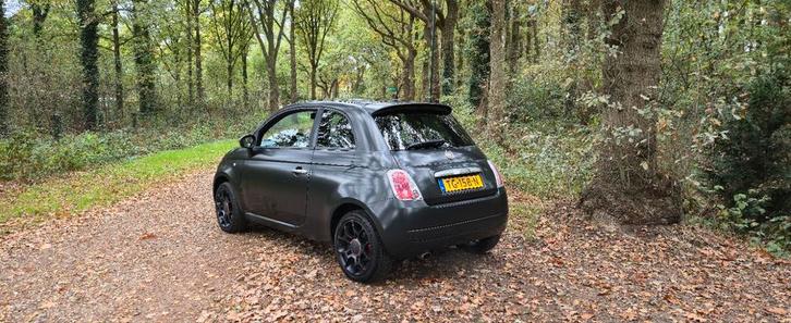 Fiat 500 1.4 16V 2011 Black Jack, Auto's, Fiat, Particulier, Benzine, D, Hatchback, Handgeschakeld, Geïmporteerd, Zwart, Grijs