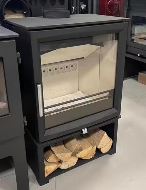 AANBIEDING!! WoodTec 5W Deep Houtkachel 5KW, Huis en Inrichting, Kachels, Nieuw, Vrijstaand, Houtkachel, Hout, Ophalen