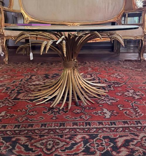 Korenaren tafel Coco Chanel stijl regency, Huis en Inrichting, Tafels | Salontafels, Gebruikt, Minder dan 50 cm, 50 tot 100 cm