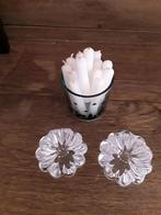 2 kaarsenhouders Orrefors, Overige materialen, Ophalen of Verzenden, Zo goed als nieuw, Kaars