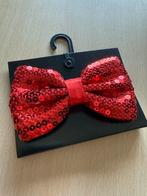 2 Pailletten strikjes, vlinderstrikje, glitter, kerst, nieuw, Ophalen of Verzenden, Nieuw, Rood