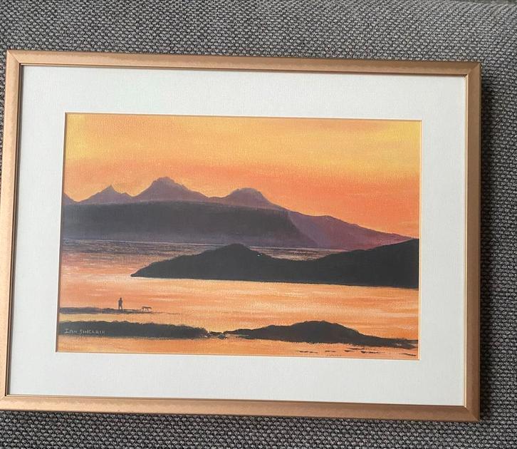 Schots schilderij van Ian Claren in lijst, Antiek en Kunst, Kunst | Schilderijen | Klassiek, Ophalen of Verzenden