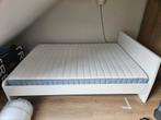 Ikea bed met matras, Ophalen of Verzenden, 140 cm, Wit, Zo goed als nieuw
