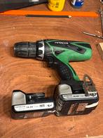 Hitachi 14.4V Accuboormachine - Goed Onderhouden, Doe-het-zelf en Verbouw, Gereedschap | Boormachines, Gebruikt, Variabele snelheid