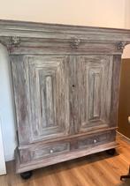 brocante look, origineel groenlose kast, geverfd, Antiek en Kunst, Verzenden