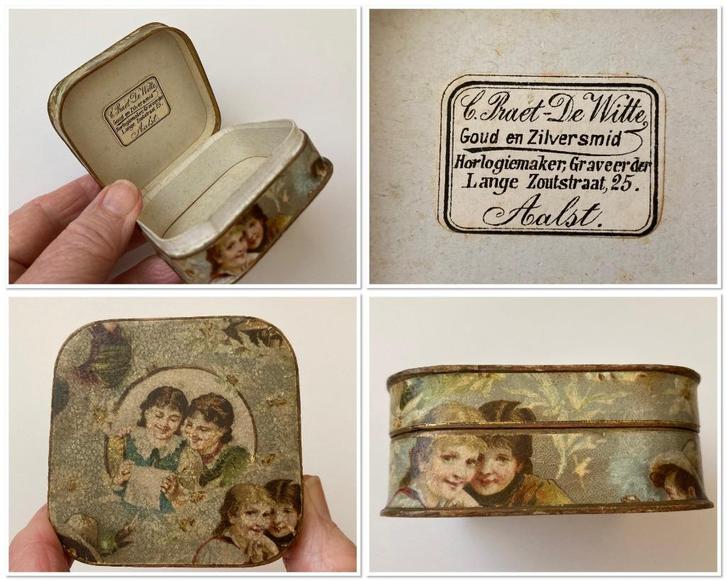Antiek Juweliers doosje, bijzonder mooi  juweliersdoosje, Antiek en Kunst, Curiosa en Brocante, Ophalen of Verzenden
