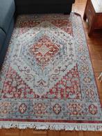 Rood/Blauw Vloerkleed 240x160cm + Onderkleed, Ophalen, Gebruikt, 150 tot 200 cm, Vintage