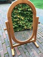 Kantelbare retro spiegel / kaptafelspiegel 63 cm hoog, Antiek en Kunst, Antiek | Spiegels, Ophalen of Verzenden, Ovaal, Minder dan 50 cm