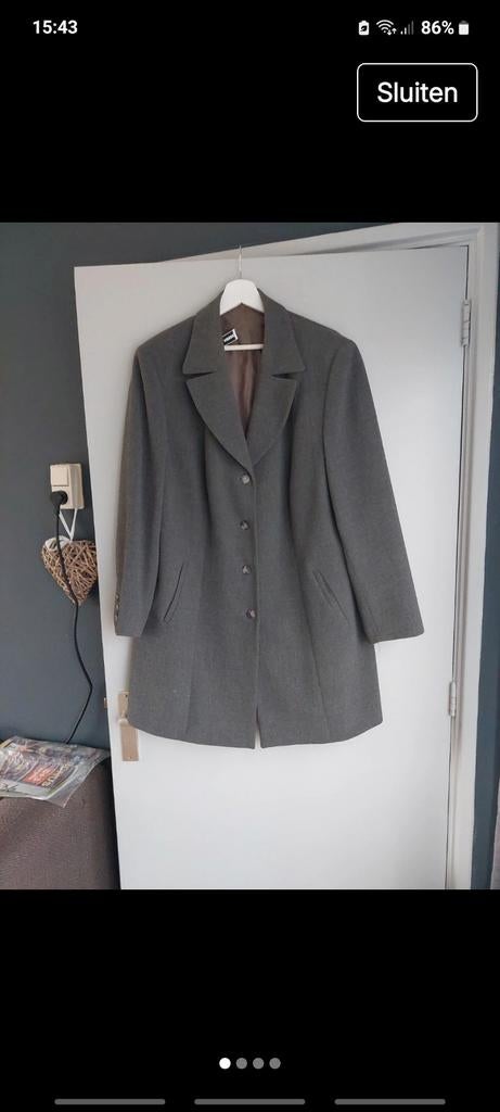 Gerry Weber jas, Kleding | Dames, Jasjes, Kostuums en Pakken, Gedragen, Maat 42/44 (L), Grijs, Ophalen of Verzenden