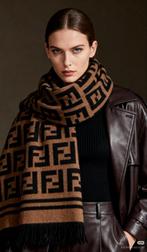 Fendi Sjaal met FF Logo, Ophalen of Verzenden, Nieuw, Overige maten, Bruin