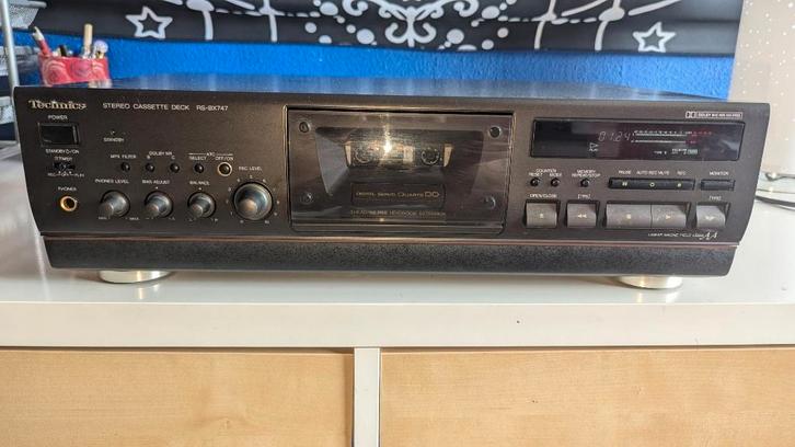 Technics Topdeck RS-BX747, Audio, Tv en Foto, Cassettedecks, Enkel, Overige merken, Tiptoetsen, Tape counter, Ophalen of Verzenden