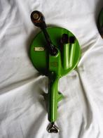 2 stuks antieke bonensnijder Pede groen emaille, Antiek en Kunst, Antiek | Keukenbenodigdheden, Ophalen