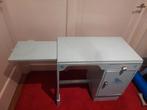 Lichtblauw kinder bureautje- met extra uitschuifbare plank, Huis en Inrichting, Bureaus, Ophalen, Gebruikt