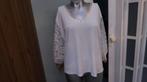 nieuw made in Italy prachtig blousje wit met goud en kant xl, Kleding | Dames, Blouses en Tunieken, Made in Italy, Wit, Maat 46/48 (XL) of groter