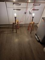 Houten vloer lampen design, Ophalen of Verzenden, Zo goed als nieuw, Minder dan 100 cm