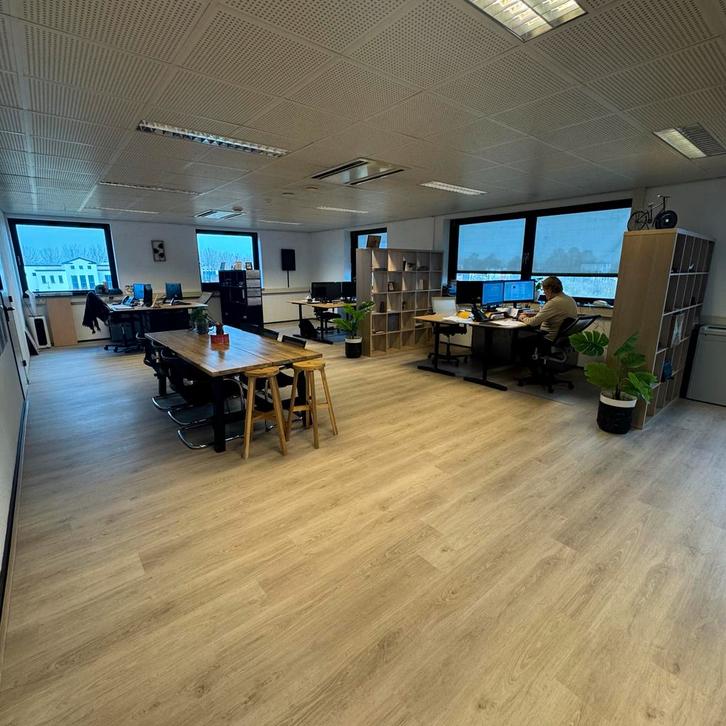 Complete kantoorinrichting ivm verhuizing, Huis en Inrichting, Tafelonderdelen, Zo goed als nieuw, Tafelblad, 100 tot 150 cm, 50 tot 100 cm