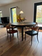 5 Fasem P47/P40 Stoelen Vegni & Gualtierotti, Huis en Inrichting, Ophalen, Gebruikt, Overige kleuren, 3 bruine en 2 groene zittingen