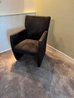 Eetkamer stoelen bruin / leer 4 stuks, Huis en Inrichting, Stoelen, Ophalen, Bruin, Koloniaal, Leer