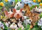 Boerderij Dieren behang, Koe, varken, lam, kip Muurdeco4kids, Verzenden, Nieuw, Wanddecoratie
