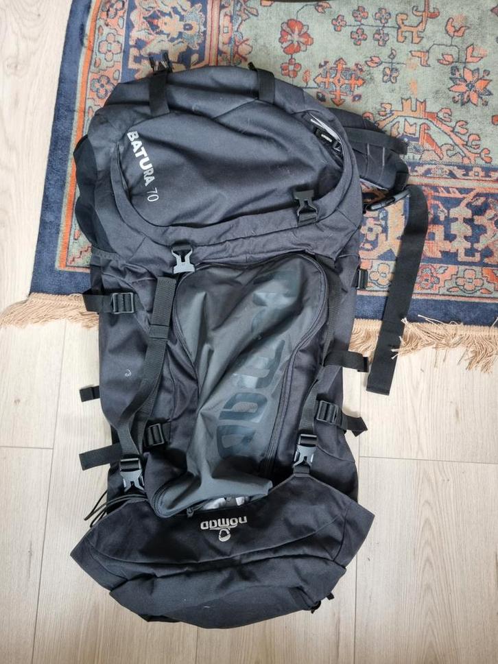 Nomad Batura 70 Rugzak - Zwart, Sieraden, Tassen en Uiterlijk, Tassen | Rugtassen, Gebruikt, Nomad, 40 cm of meer, 60 cm of meer