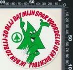 Sticker: Spar - Ik ben zo blij zo blij dat mijn Spar voordel, Verzamelen, Verzenden, Zo goed als nieuw, Bedrijf of Vereniging