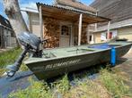 Alumacraft 1236 incl 4pk motor, Watersport en Boten, Platbodems, Ophalen, Gebruikt, Aluminium, Benzine