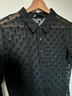 Stradivarius | doorzichtige blouse stippen (Maat M), Maat 38/40 (M), Zwart, Ophalen of Verzenden, Zo goed als nieuw