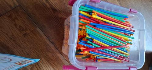 Bouwen met rietjes, Kinderen en Baby's, Speelgoed | Educatief en Creatief, Gebruikt, Bouwen, Ophalen