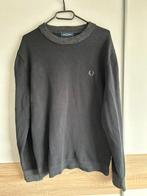 Zwart/grijze Fred Perry trui - Maat XL, Ophalen of Verzenden, Maat 56/58 (XL), Zo goed als nieuw, Zwart