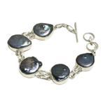 zilveren armband biwa parels, Sieraden, Tassen en Uiterlijk, Verzenden, Nieuw, Met edelsteen, Zilver