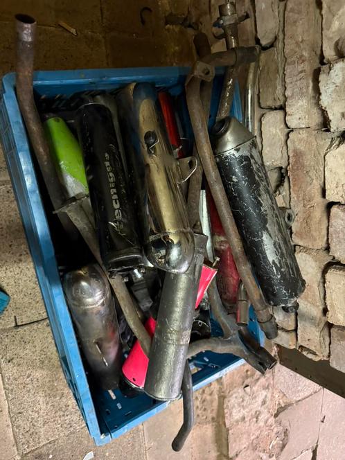 Derbi uitlaat dempers met werk, Fietsen en Brommers, Brommeronderdelen | Algemeen, Gebruikt, Uitlaat, Ophalen of Verzenden