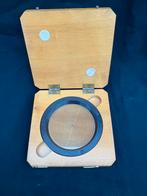 Groot oud vizier in houten kistje, Ophalen of Verzenden, Overige soorten, Overige typen