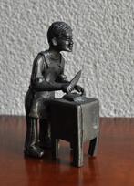 Vintage Miniatuur Beeldje Slager Daalderop Tin 10 cm 1970s, Ophalen of Verzenden